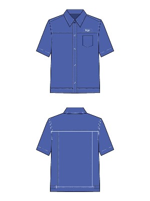 夏季短袖襯衫工作服定制加logo純棉透氣吸汗工裝定制 派登服飾